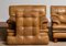 Quilted Camel Buffalo Leather Merkur Chairs by Arne Norell, 1960s, Set of 2 15