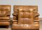 Quilted Camel Buffalo Leather Merkur Chairs by Arne Norell, 1960s, Set of 2 14