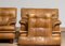 Quilted Camel Buffalo Leather Merkur Chairs by Arne Norell, 1960s, Set of 2, Image 14