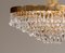 Lampadario in cristallo sfaccettato e placcato in oro a 24 carati di Rejmyre, Svezia, anni '60, Immagine 4