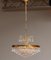 Lámpara de araña chapada en oro de 24 quilates y cristal facetado de Rejmyre, Sweden, años 60, Imagen 2