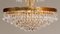 24-Carat Gold-Plated and Faceted Crystal Chandelier by Rejmyre, Sweden, 1960s 5