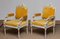 19th Century White Painted and Gilded Gustavian Swedish Armchairs, Set of 2 5