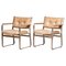 Mondo Armchairs in Beige Taupe Leather by Karl Erik Ekselius JOC, 1960s, Set of 2 1