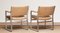 Mondo Armchairs in Beige Taupe Leather by Karl Erik Ekselius JOC, 1960s, Set of 2 6