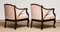 Scandinavian Velvet Art Nouveau Armchairs by Fritz Hennings, 1930s, Set of 2, Image 9