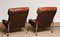 Easy Chairs in Chrome and Brown Cognac Leather by Pethrus Lindlöfs, 1960s, Set of 2 13