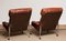 Easy Chairs in Chrome and Brown Cognac Leather by Pethrus Lindlöfs, 1960s, Set of 2, Image 13