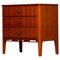 Small Teak Three Drawers Dresser / Cabinet / Telephone Table from SMI Marked, 1950s 1