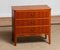 Small Teak Three Drawers Dresser / Cabinet / Telephone Table from SMI Marked, 1950s, Image 4