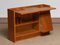 Slim Oak Workbench / Writing Desk with Open Folding Writing Working Top, 1940s 18