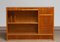 Slim Oak Workbench / Writing Desk with Open Folding Writing Working Top, 1940s 20