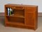 Slim Oak Workbench / Writing Desk with Open Folding Writing Working Top, 1940s, Image 7