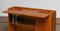 Slim Oak Workbench / Writing Desk with Open Folding Writing Working Top, 1940s 10