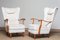 Scandinavian Wingback Lounge Chairs by Wilhelm Knoll for Malmö Sweden, 1950s, Set of 2 3