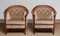 Mahogany and Taupe Velvet Lounge Chairs by Bröderna Andersson Sweden, 1960s, Set of 2 3