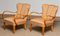 Club chair in legno curvato di olmo, Scandinavia, anni '50, set di 2, Immagine 3