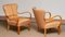 Club chair in legno curvato di olmo, Scandinavia, anni '50, set di 2, Immagine 7