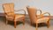 Fauteuils Club Scandinaves en Bois Courbé en Orme, Suède, 1950s, Set de 2 7