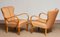 Scandinavian Bentwood Armchairs Club Chairs in Elm, Sweden, 1950s, Set of 2 6