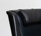 Profil Lounge Chair Profil in Black Leather and Teak by Folke Ohlsson for DUX, 1960s, Image 4