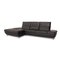 Roxanne Anthracite Leather Corner Sofa from Koinor 1