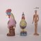 Polychrome Porcelain Sculptures, Set of 2 2