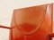 Sillas de comedor de cuero rojo de Arper, Italia, años 80. Juego de 4, Imagen 14