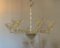 Lámpara de araña Barovier de cristal de Murano, años 50, Imagen 7