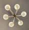 Lámpara de araña Barovier de cristal de Murano Art Déco con seis brazos, años 40, Imagen 7