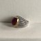 Cabochon Ruby and Diamonds 18 Karat Yellow and White Gold Ring 3