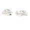 0.60 Carat Round Diamond Earrings on a 18 Kt White Gold Clip Earrings, Set of 2 2