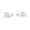 0.60 Carat Round Diamond Earrings on a 18 Kt White Gold Clip Earrings, Set of 2 1