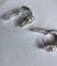 18 Karat White Gold Earrings with Salt Sea Pearls and Diamonds, Set of 2 5