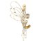 18 Karat White and Yellow Gold Wreath Brooch With Diamonds 2
