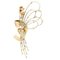 Broche Couronne en Or Blanc et Jaune 18 Carats avec Diamants 3