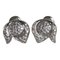 0.75 Carat Diamonds on 18 Karat White Gold Flower Earrings, Set of 2, Image 1