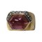 18k Yellow and White Gold Ring with a 5.00ct Tourmaline and Diamonds by Gio Caroli 1