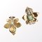 18k Yellow Gold Pierced Earrings and Adjustable Clip with Diamonds and Emeralds, Set of 2 3