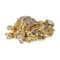 Broche de cangrejo de oro amarillo y blanco de 18k con diamantes, rubíes y zafiros, Imagen 1
