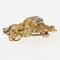 18k Yellow-White Gold Crab Brooch Cancer Sign with Diamonds, Rubies and Sapphires 3