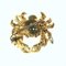 18k Yellow-White Gold Crab Brooch Cancer Sign with Diamonds, Rubies and Sapphires 4