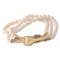 Pearls Bracelet with an 18 Karat Gold Designer Clasp and 0.30 Carat Diamonds, Image 1
