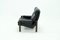 Vintage Black Leather Lounge Chair, 1970s 8