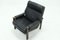 Vintage Black Leather Lounge Chair, 1970s 3