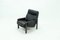 Vintage Black Leather Lounge Chair, 1970s 9
