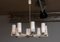 Lampadario laccato bianco con vasi in ottone e vetro smerigliato di Kaiser Idell / Kaiser Leuchten, Immagine 8