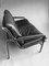 Mid-Century Aluminium and Black Leather Sofa by Andre Vanden Beuck 10