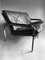 Mid-Century Sofa aus Aluminium & schwarzem Leder von Andre Vanden Beuck 1
