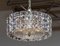 Nickel and Two Tier Faceted Crystal Chandelier by Kinkeldey, Germany, 1950s, Image 2